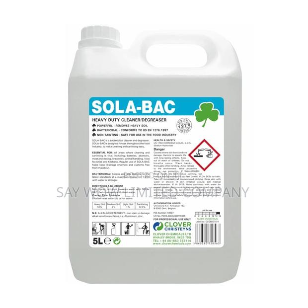 CLOVER Sola-bac Heavy Duty Bactericidal Cleaner(Food Safe) · Photo 2