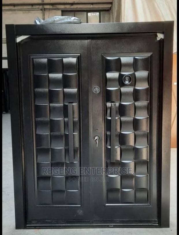 Full Black Metal 5feet Security Door · Photo 2