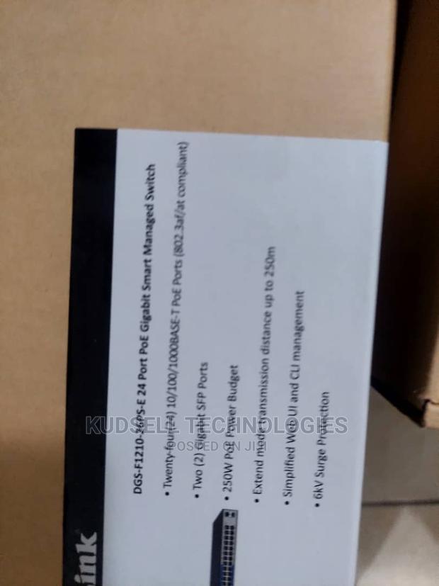Dlink 24 Port Gigabit Managed Long Range Poe+ Switch · Photo 2