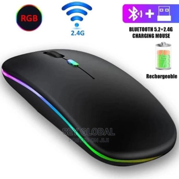 Original 2.4G Rechargeable Ultra-thin Wireless Mouse - Black · Photo 4