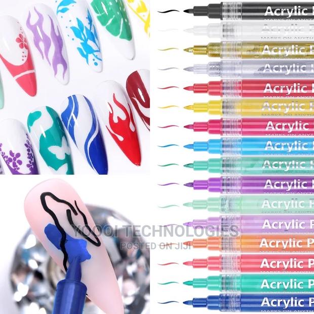 16 Colors 3d Acrylic Nail Paint Pen · Photo 4
