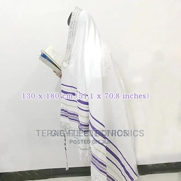 Prayer Shawl Israel - Blue - 130X180CM Large Size / Big Size · Photo 3