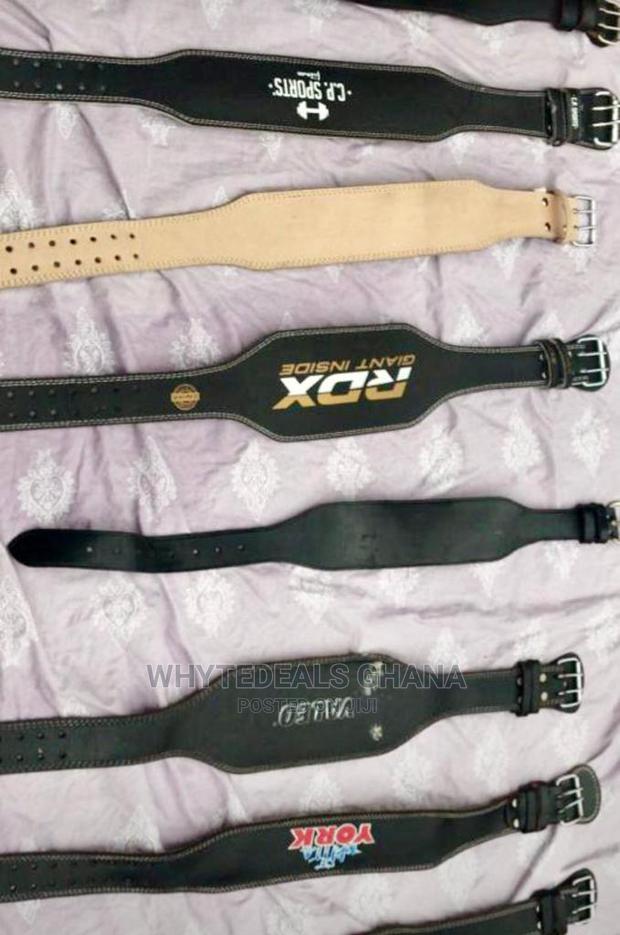 100% Authentic Thick Premium Leather Gym Belt-fitness Health · Photo 2