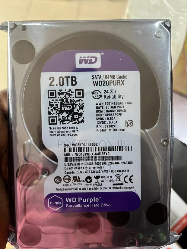 2tb Surveillance HDD W/D Purple · Photo 3