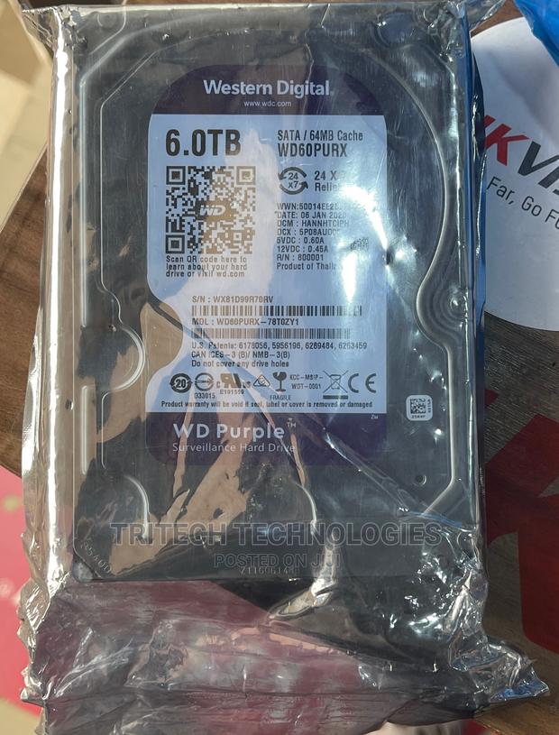 6tb Surveillance HDD Wd Purple · Photo 2
