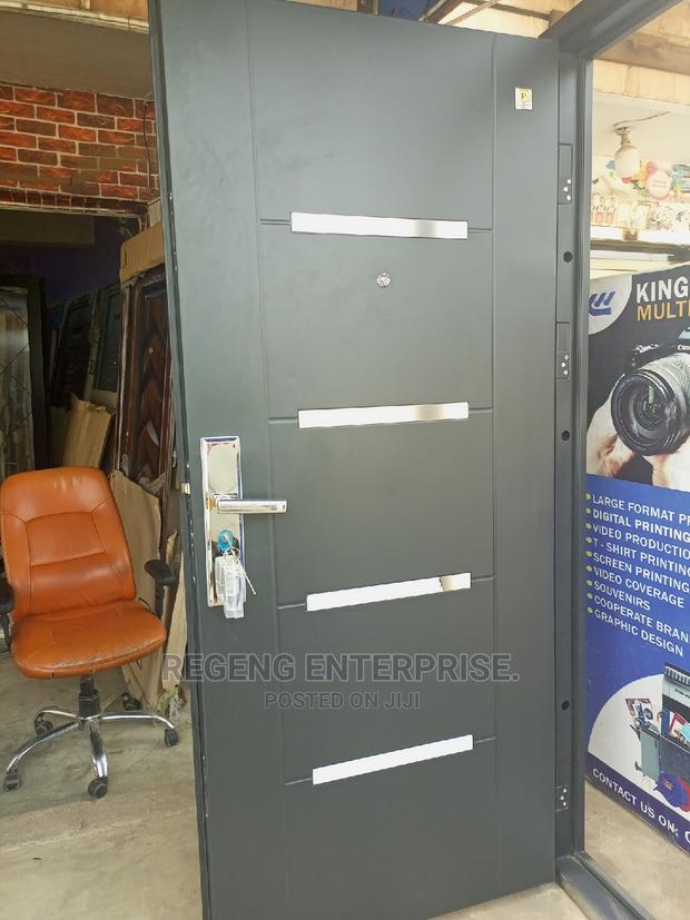 Single Turkish Black Security Door · Photo 2