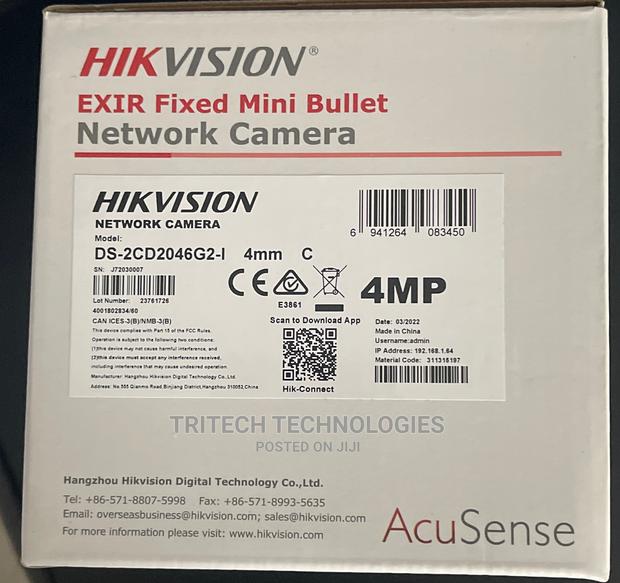 HIKVISION 4MP Acusense Fixed Mini Camera With Mic · Photo 4
