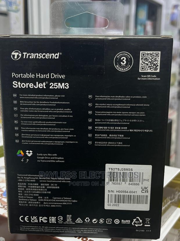 Transcend 2tb USB 3.1 External Hard Drives · Photo 4