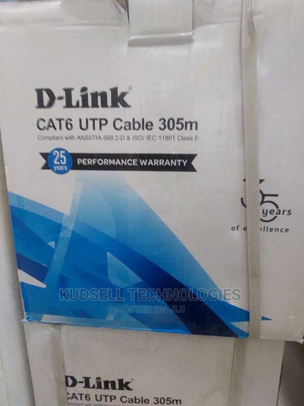 Dlink Cat 6 Utp 24 Awg PVC Solid Cable – 305m Grey · Photo 2