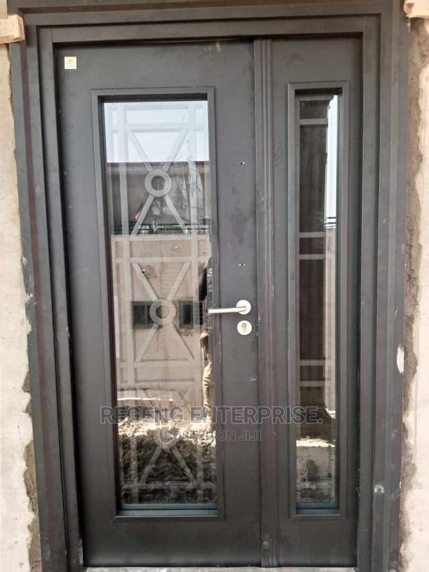 Heavy Luxury Glass Security Door With Glass