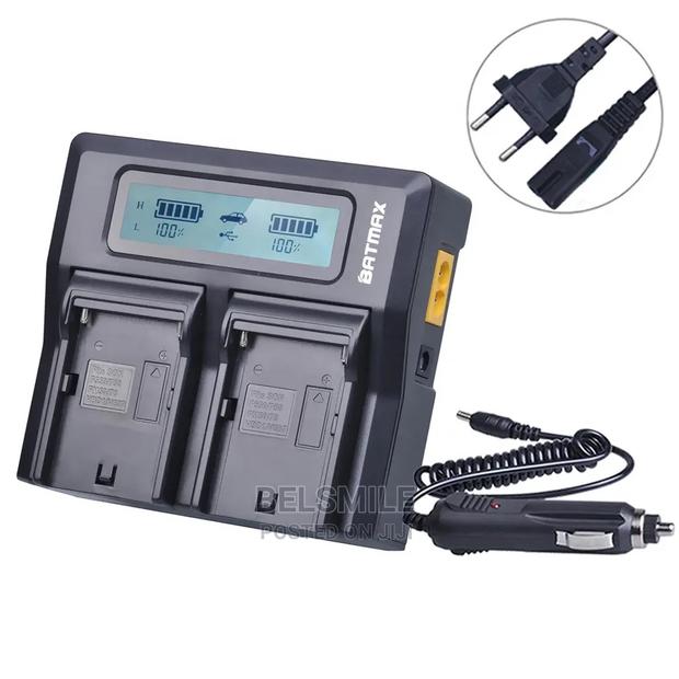 LCD Dual Charger for Sony Np-F960 F970 F770 F750 F570 F550