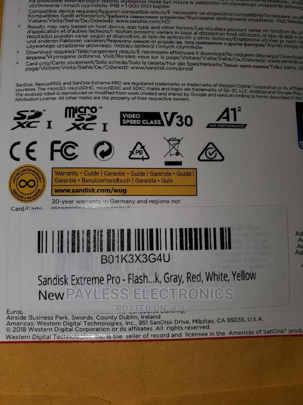 Sandisk 64gb Extreme Pro Camera Memory Card · Photo 4