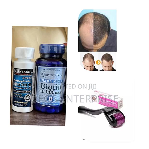 Kirkland Minoxidil Biotin Derma Roller for Growing Hair · Photo 2