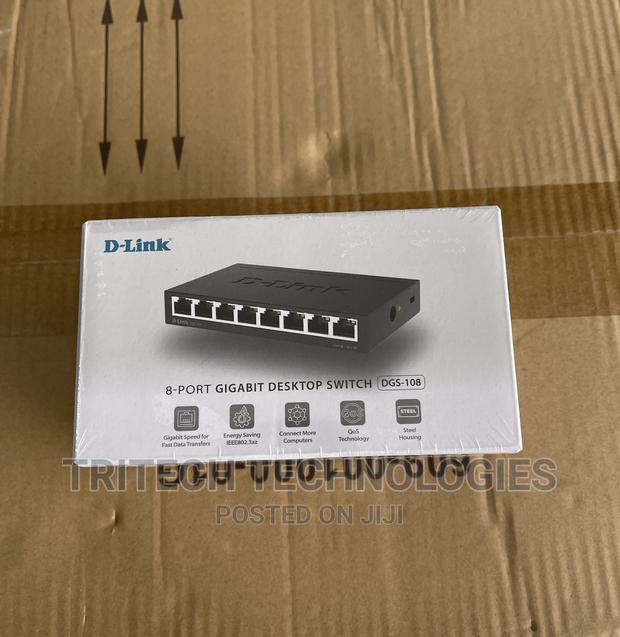 D-Link 8-Port Unmanaged Gigabit Meta Desktop Switch DGS-108 · Photo 2