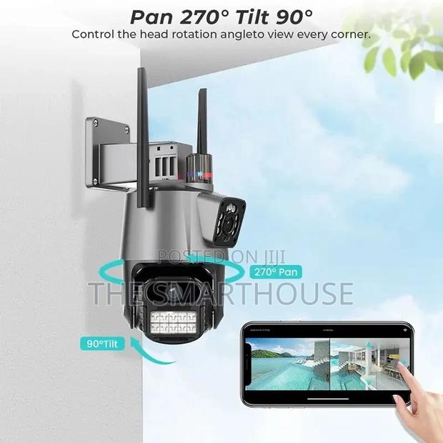 Smart Dual Lens CCTV Camera (Wired and Wireless) photo 2