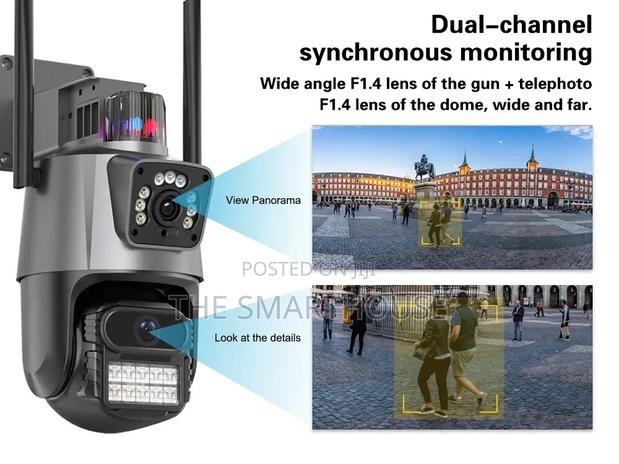 Smart Dual Lens CCTV Camera (Wired and Wireless) photo 3