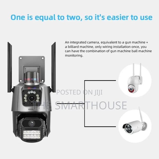 Smart Dual Lens CCTV Camera (Wired and Wireless) photo 6
