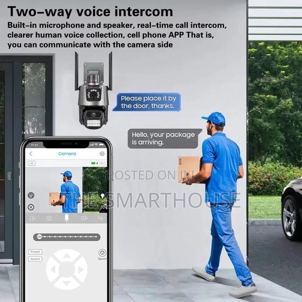 Smart Dual Lens CCTV Camera (Wired and Wireless) photo 4