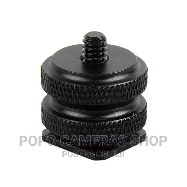 Double Screw Aluminum Allow 1/4 Camera Screw Hotshoe Base · Photo 3