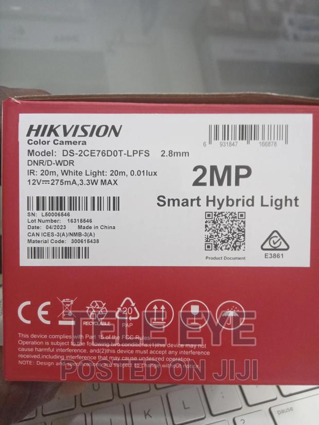 Hikvsion Ds-2ce76d0t-LPFS 2mp Indoor CCTV · Photo 4