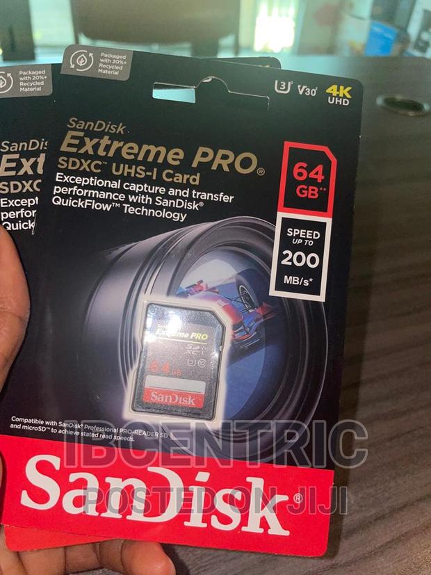 Sandisk Extreme Pro 64GB Camera SD Card · Photo 3