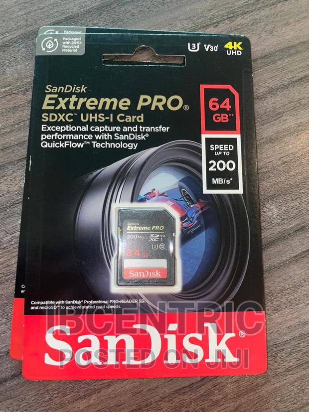 Sandisk Extreme Pro 64GB Camera SD Card · Photo 4