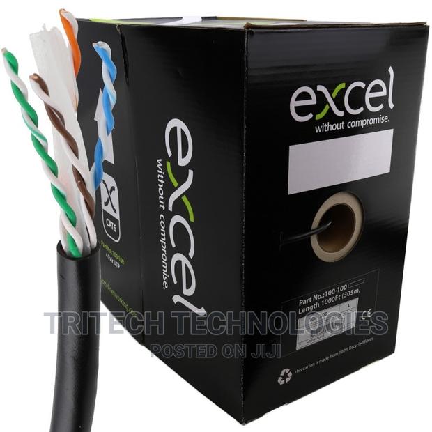 Excel CAT6 UTP Outdoor-External Grade PE Cable 305M Black · Photo 2