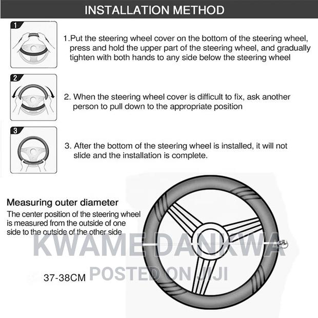 Fiber Skin Full Steering Wheel Cover photo 9