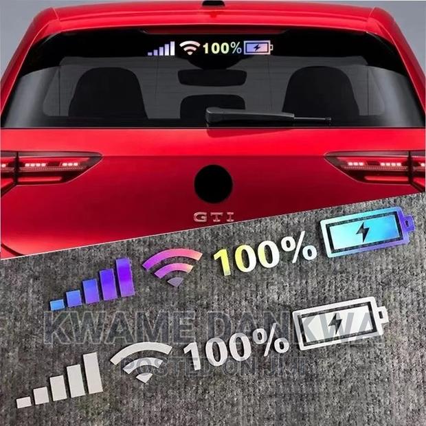Reflective and Decorative WIFI and Full Battery Decals