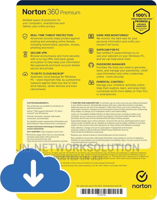Norton 360 Premium 10 Devices 2 Year Windows/Mac/Android/Ios · Photo 4