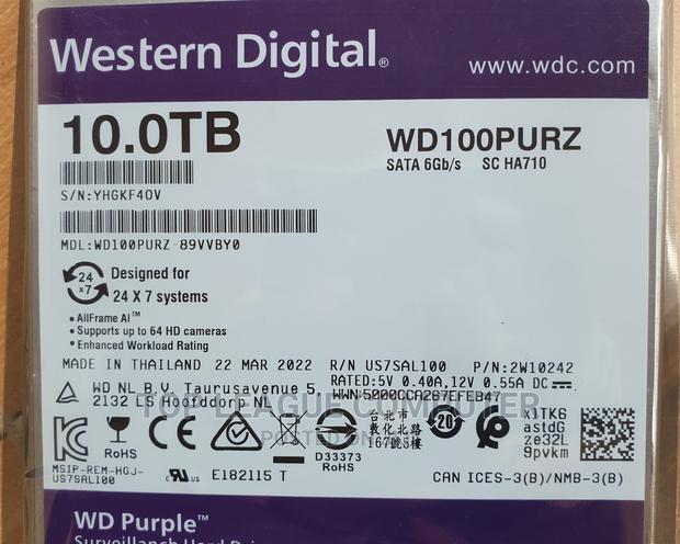 Brand New 10tb Wd Surveillance Hard Drive