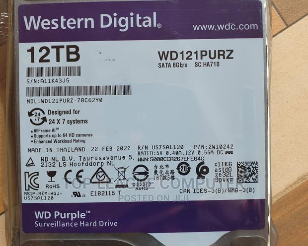 Brand New Sealed 12tb Surveillance Hard Drive