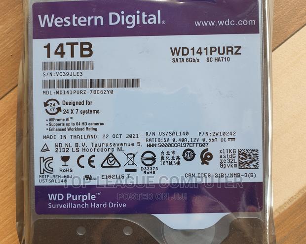 Brand New 14tb Wd Surveillance Hard Drive