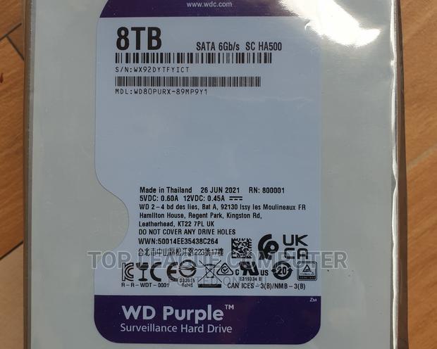 Brand New Sealed 8tb Wd Surveillance Hard Drive