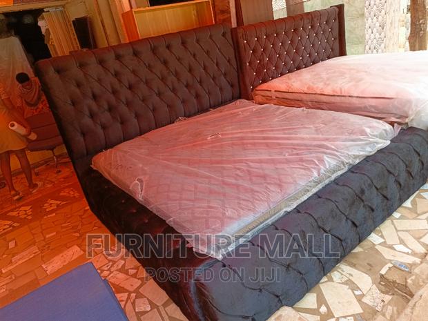 Elegant King Size Bed With Mattress. Free Delivery photo 4