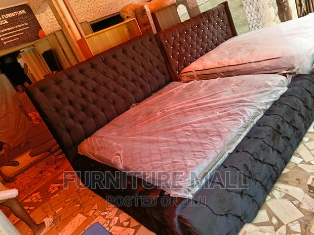Elegant King Size Bed With Mattress. Free Delivery photo 6