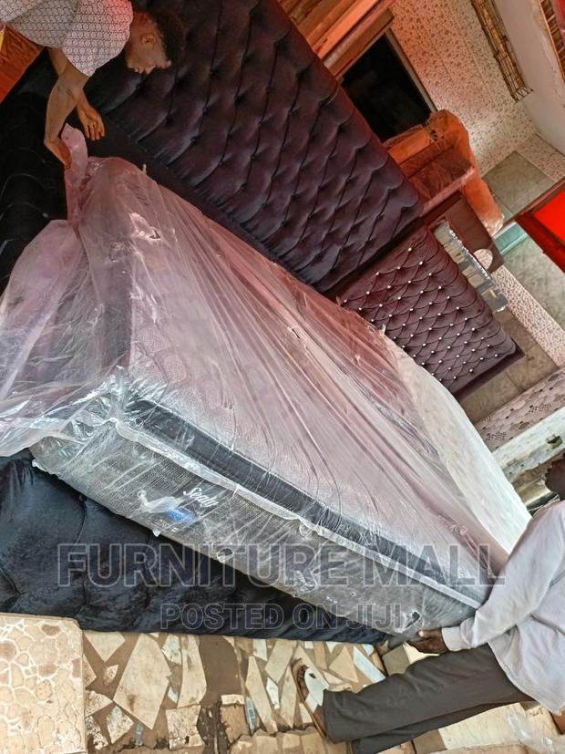Elegant King Size Bed With Mattress. Free Delivery photo 2