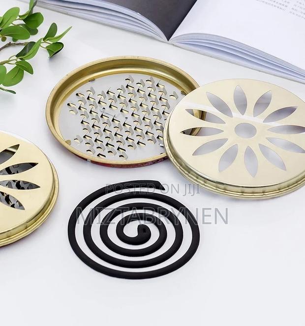2 Sets Mosquito Coil Holder Incense Burner With Cover photo 6