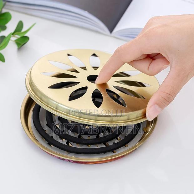 2 Sets Mosquito Coil Holder Incense Burner With Cover photo 5