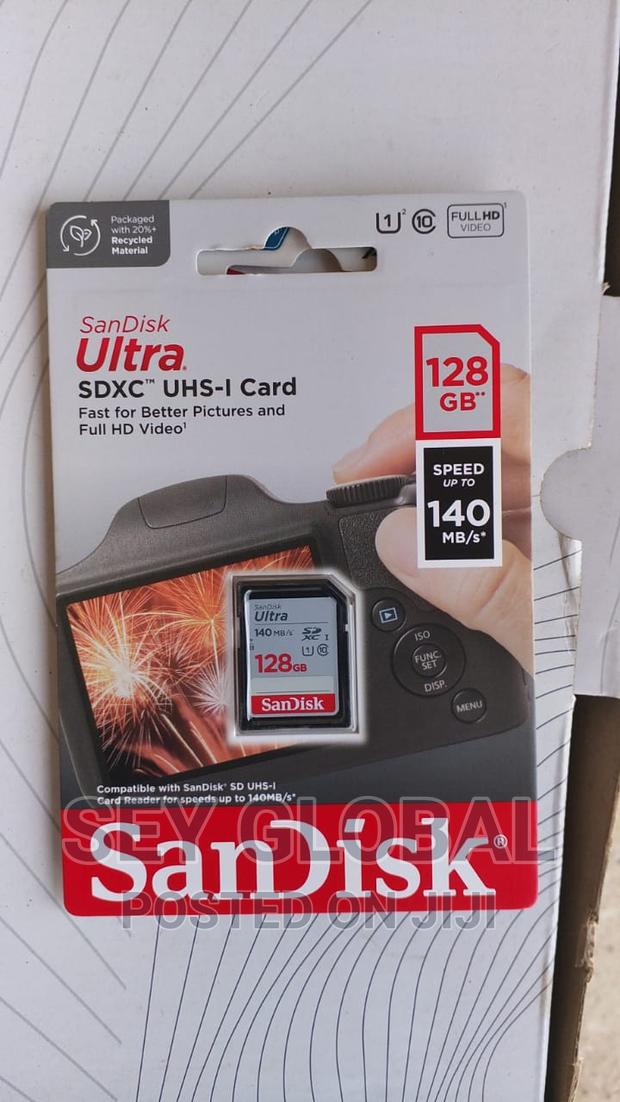 Sandisk Ultra SDHC Memory Card 128gb 80mb