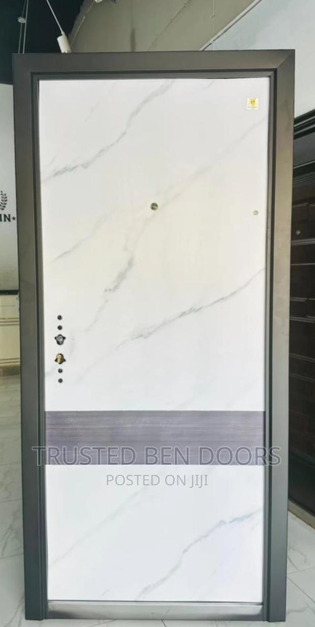 Paladin White Security Metal Door [Single+One And Half] · Photo 2