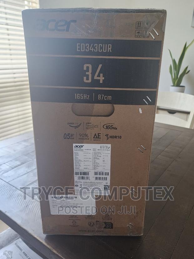 Acer Nitro 34" 165hz WQHD Ultrawide Curved Monitor · Photo 4