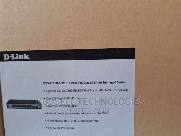 8-Port Gigabit Poe Smart Managed Switch
DGS-1100-08p · Photo 2