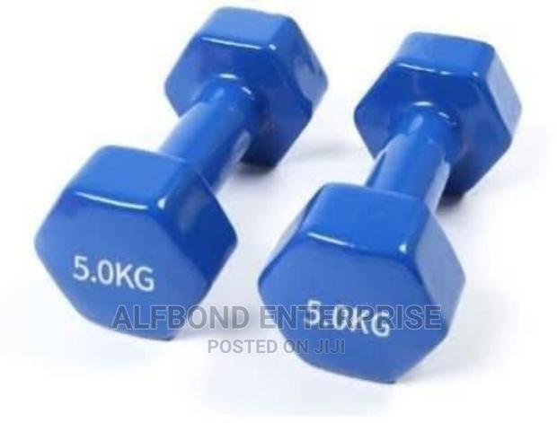 Two 5kg Aerobic Dumbbells · Photo 2