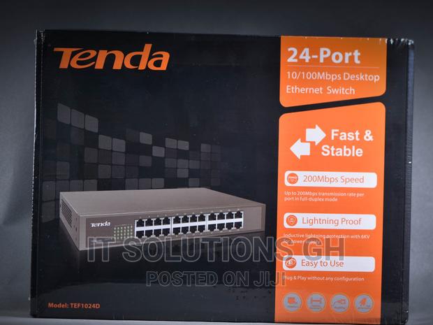 Tenda TEF1024D 24-Port 10/100 Unmanaged Switch Rack Mount · Photo 2