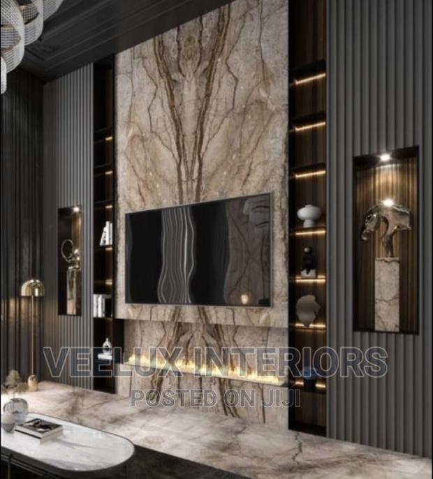 Full Wall Tv Unit Modern Fire Design · Photo 2