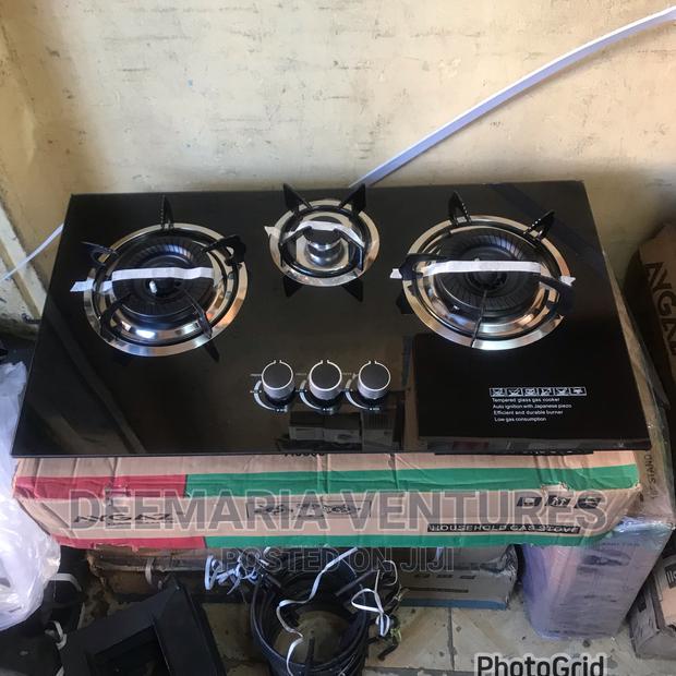 AYGAZ Built in 3 Burner Auto Ignition Glass Top Gas Hob photo 2