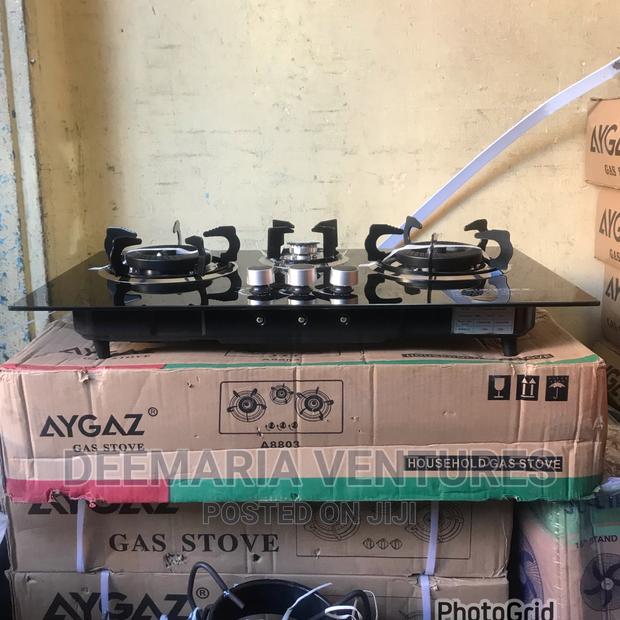AYGAZ Built in 3 Burner Auto Ignition Glass Top Gas Hob photo 3