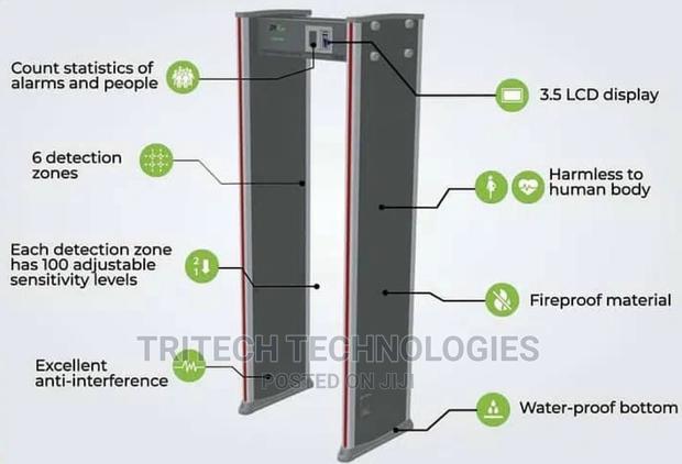 ZKTECO ZK-D1065 6 Zone Walkthrough Metal Detector