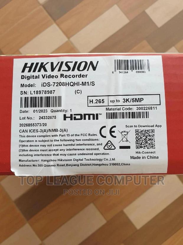 Hikvision DVR 8 Channel Up to 5MP Ids-7208hqhi-M1/S photo 2